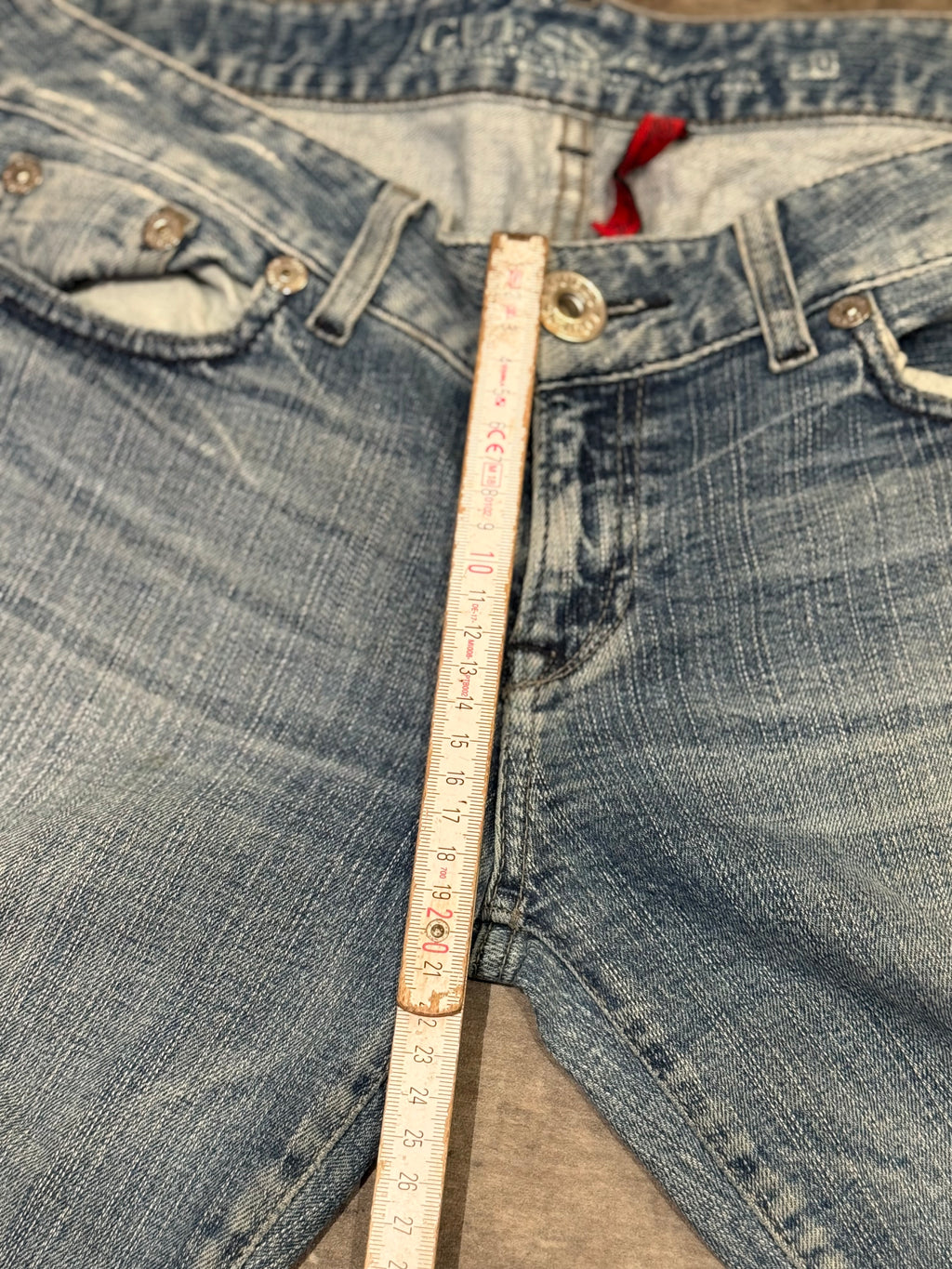 Guess Y2K flared Jeans blau Gr 30 - Vintage - 2000s Style - Bootcut