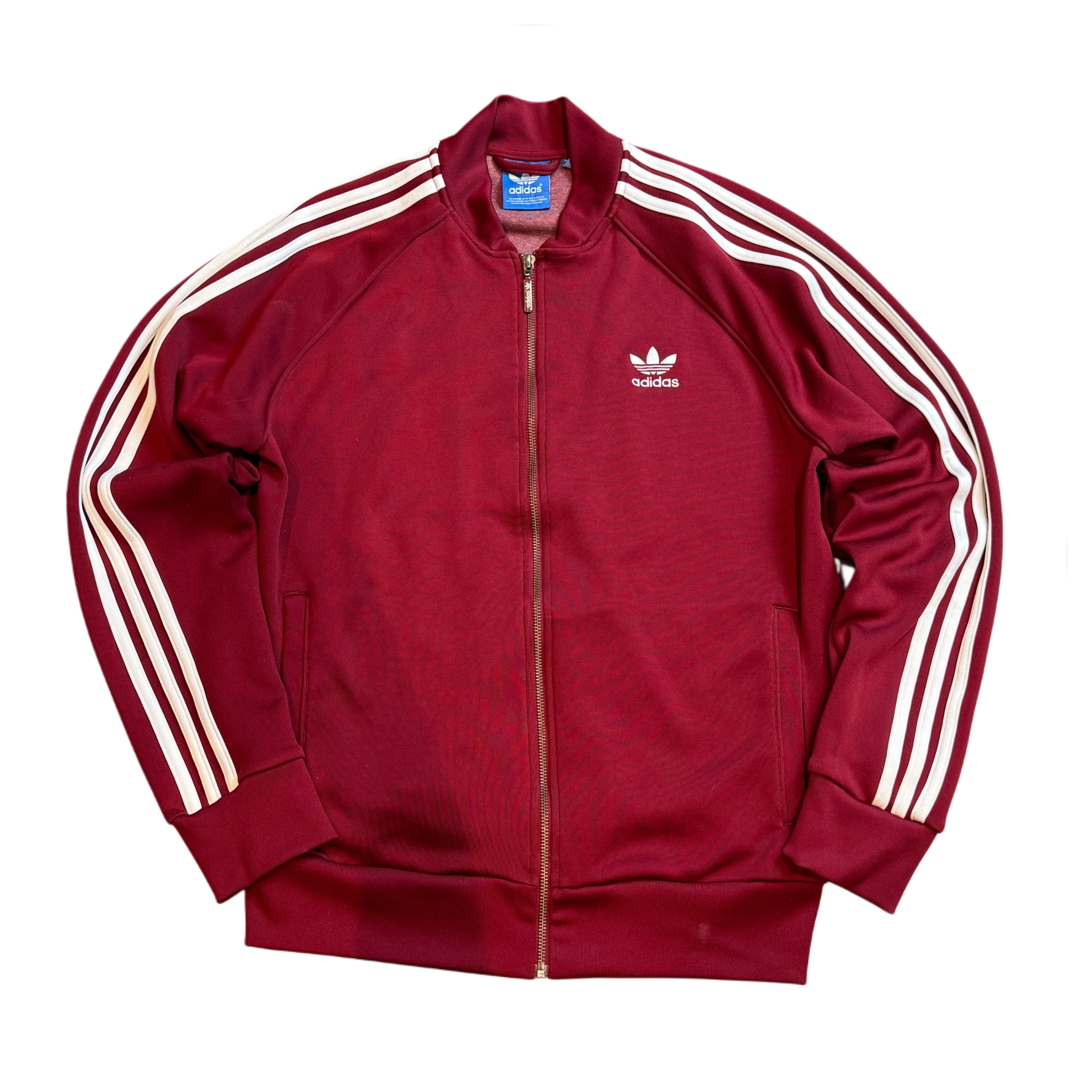 Adidas 3-Streif. Trainingsjacke Weinrot (L)