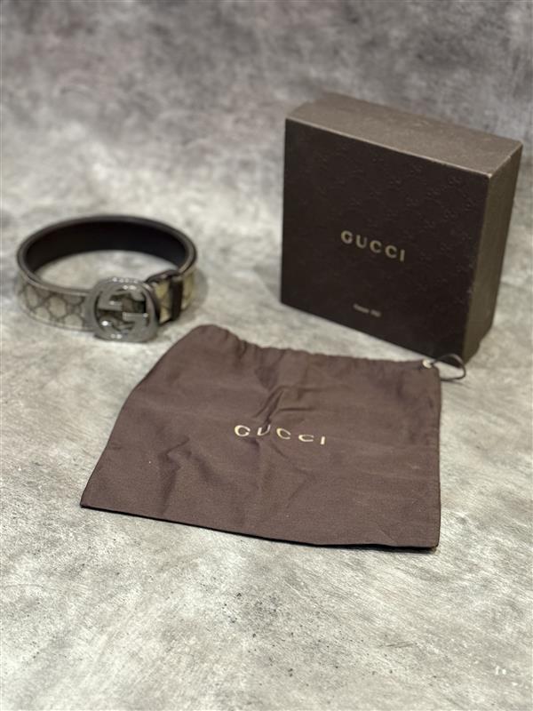 GUCCI Gürtel - Original - GG  Schnalle - 90 cm