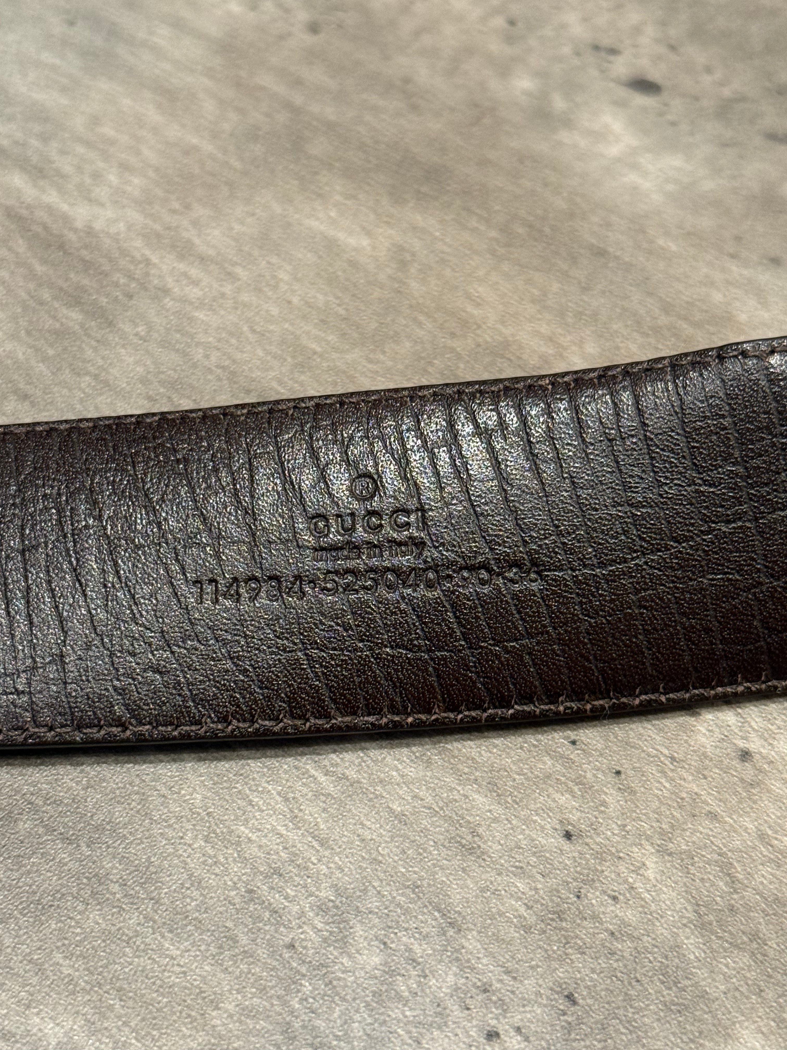 GUCCI Gürtel - Original - GG  Schnalle - 90 cm