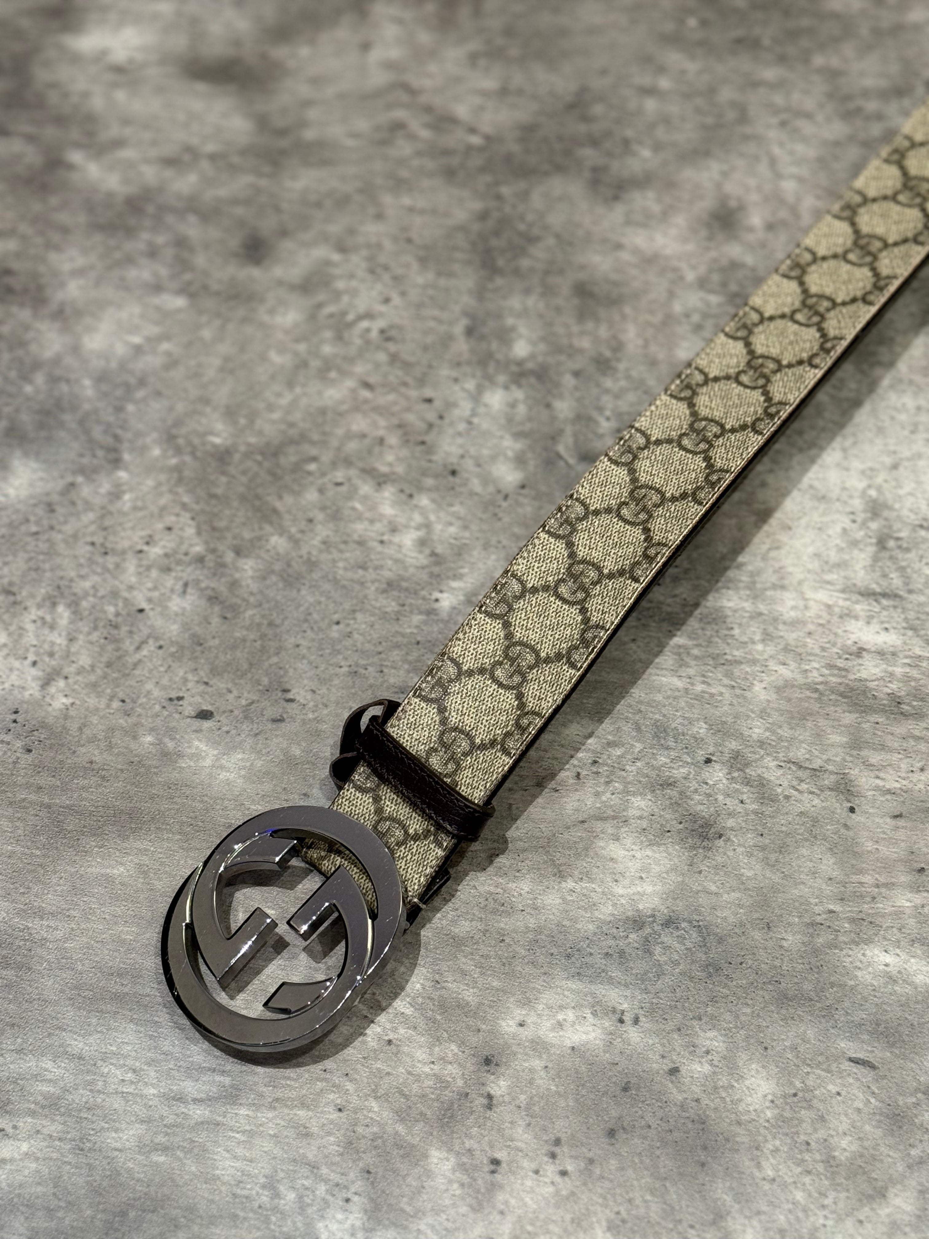 GUCCI Gürtel - Original - GG  Schnalle - 90 cm